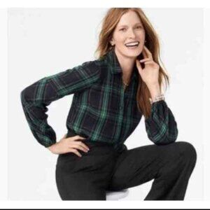 Cabi Plaid Big Sur Blouse XL